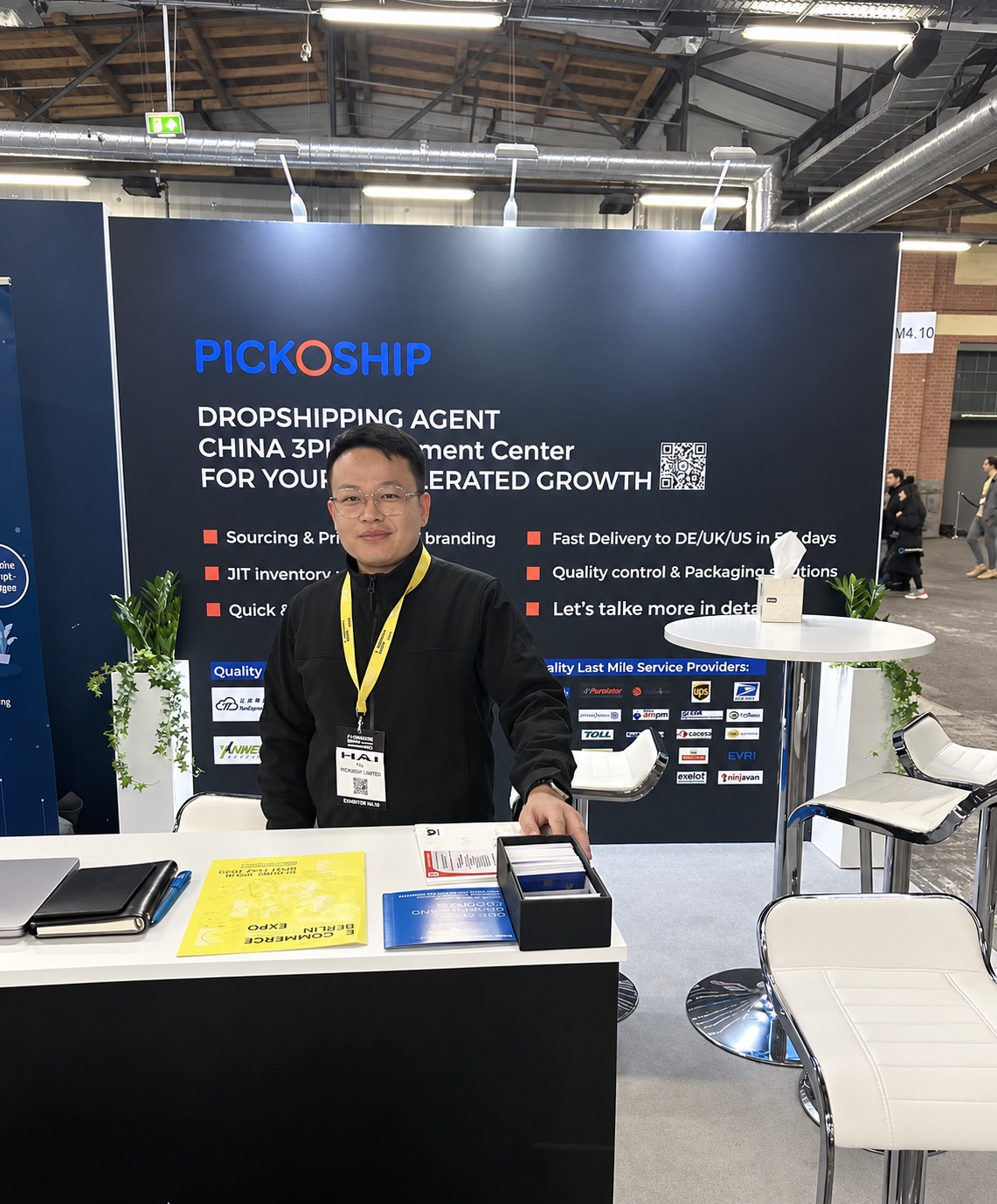 PICKOSHIP exhibiting at E-commerce Berlin 2024 in Berlin, Germany